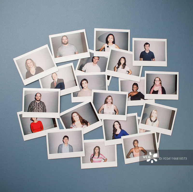 即时胶片上的人物肖像图片素材