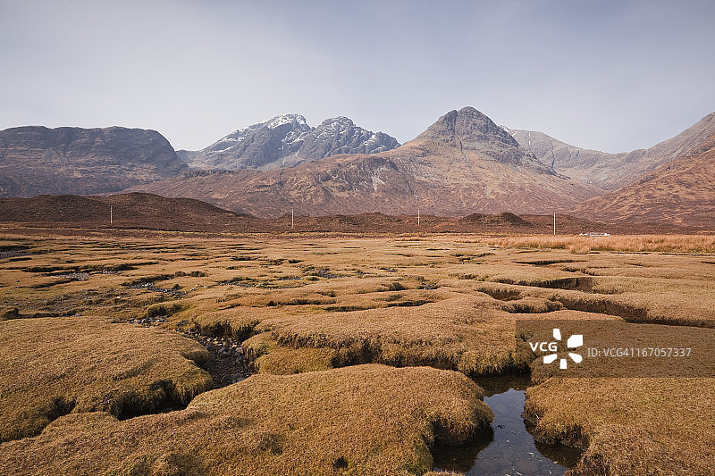 斯拉平湖和斯特拉斯艾德半岛图片素材