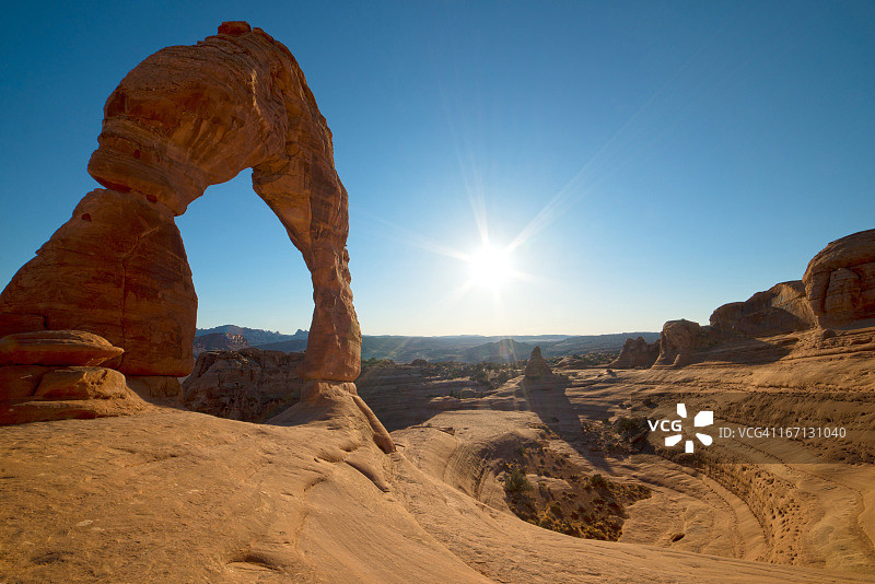 犹他州拱门国家公园精致拱门图片素材