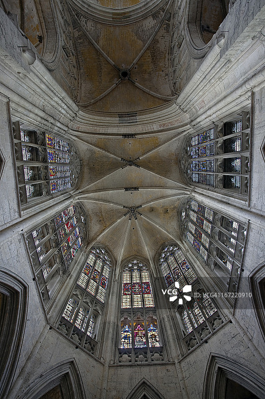 旺多姆圣三一修道院的唱诗班图片素材