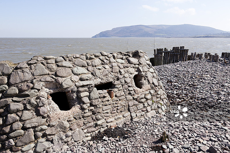 波洛克威尔的二战海岸防御工事图片素材