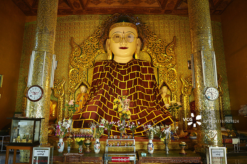 缅甸勃生佛教神殿图片素材