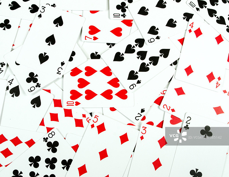 仅有数字的扑克牌背景图片素材