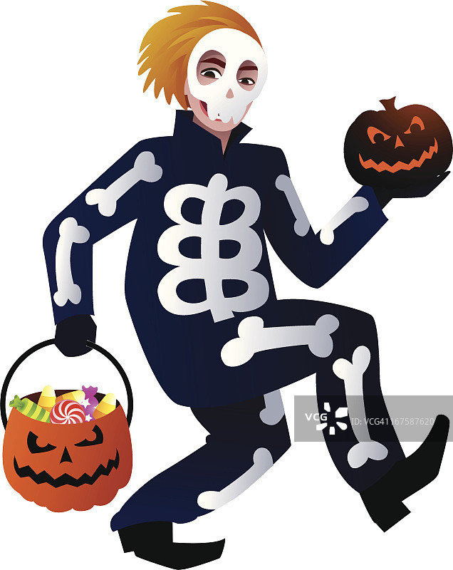 不给糖就捣蛋 - 骷髅图片素材