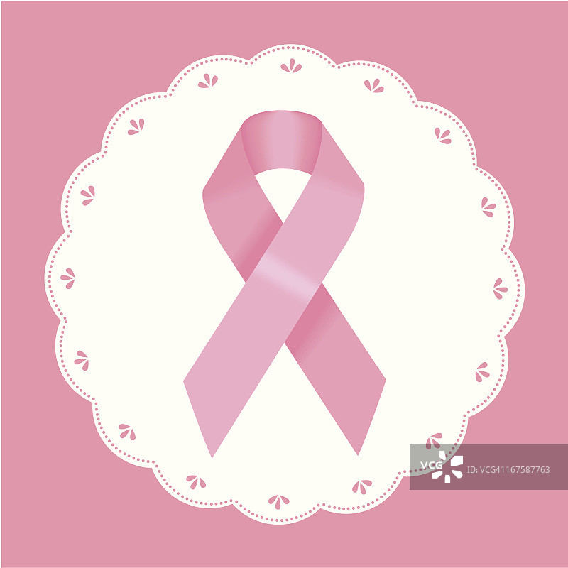 乳腺癌防治丝带图片素材