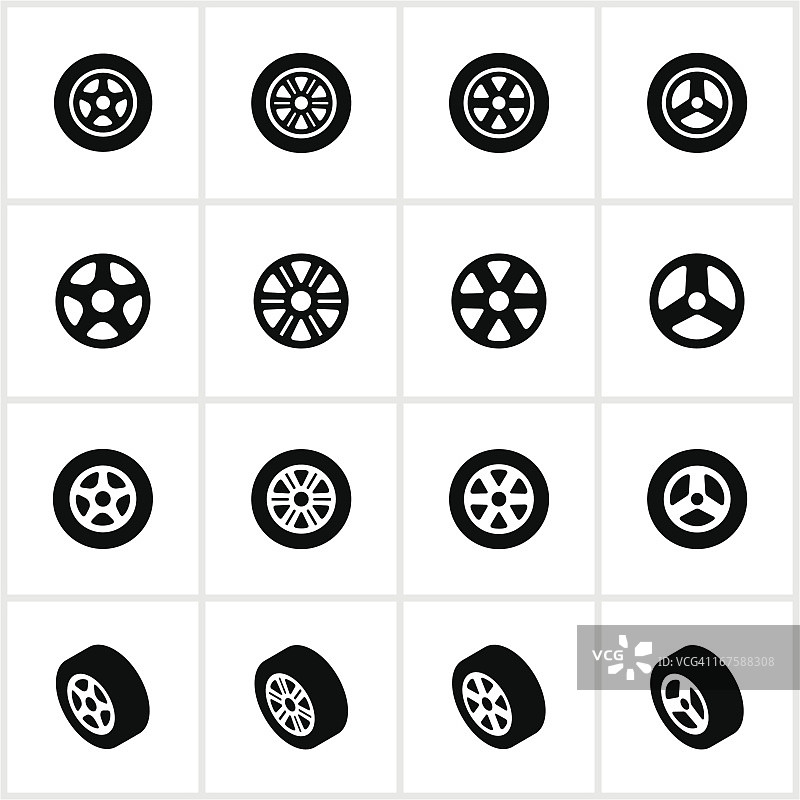 轮胎和轮辋图标图片素材