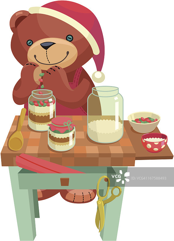 泰迪熊系列：自制礼物图片素材