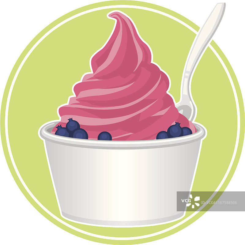 粉色冷冻酸奶图片素材