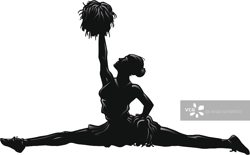 欢呼劈叉轮廓图片素材