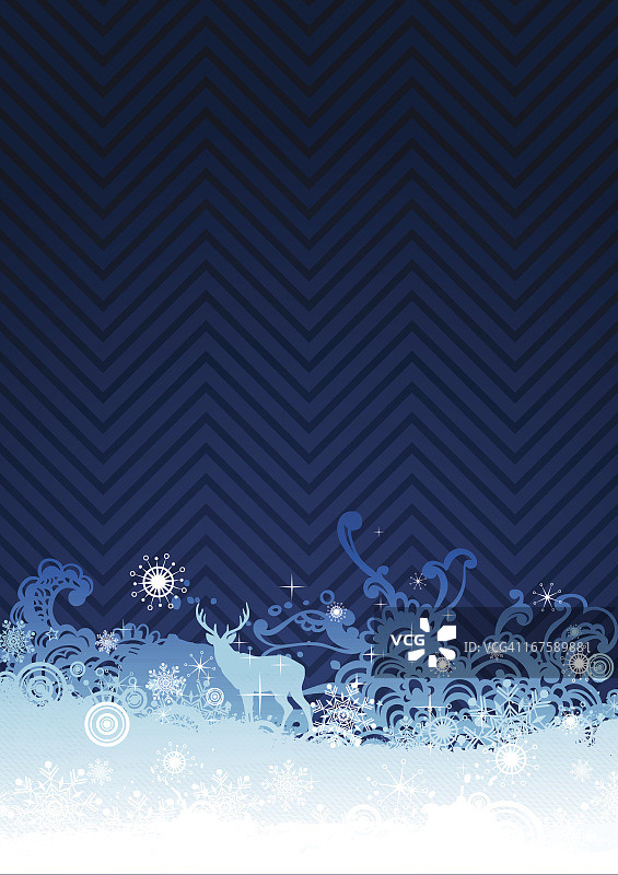 深蓝色冬季背景图片素材