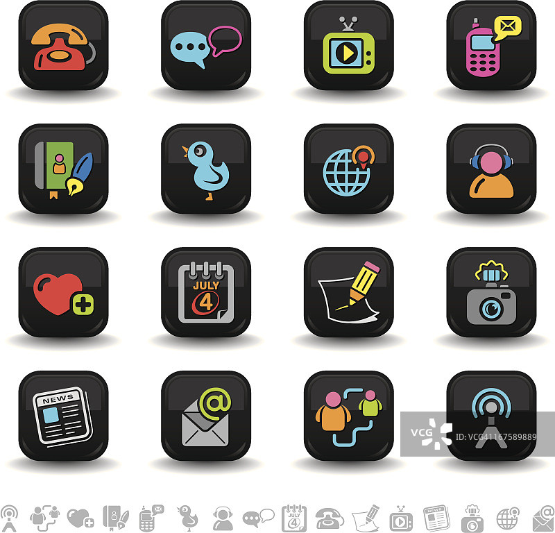 社交媒体图标 | bbton系列图片素材