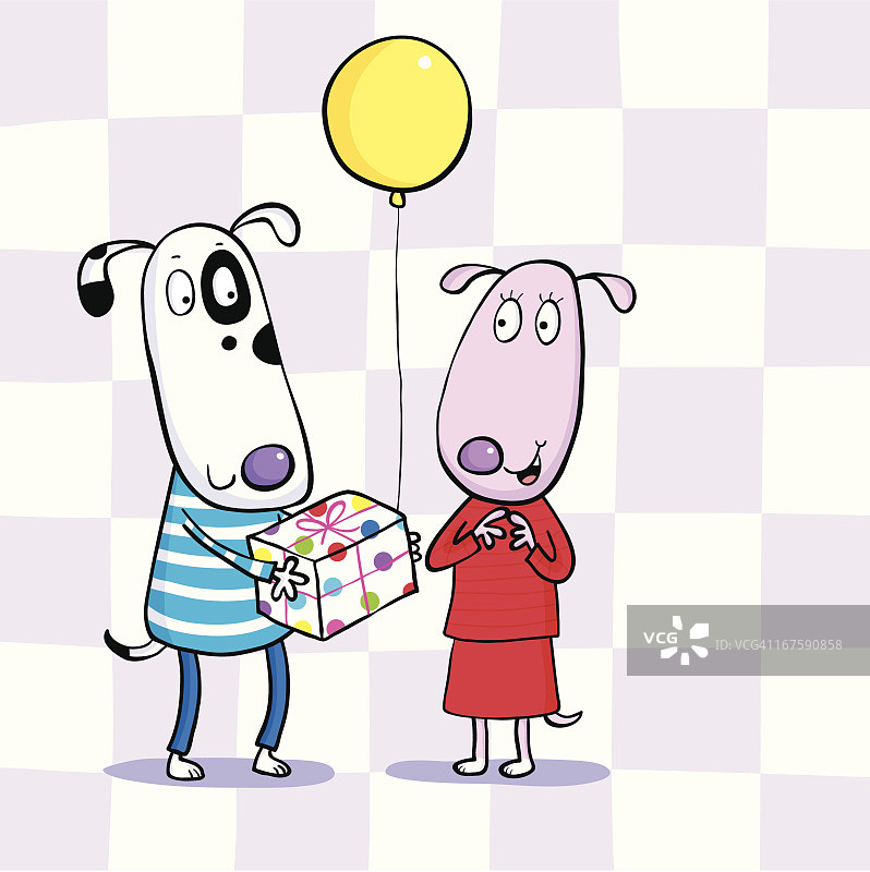 小狗礼物图片素材