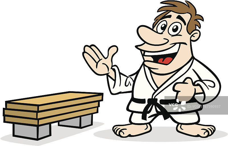 卡通空手道人物图片素材