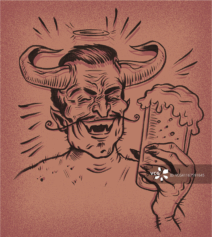 撒旦啤酒图片素材