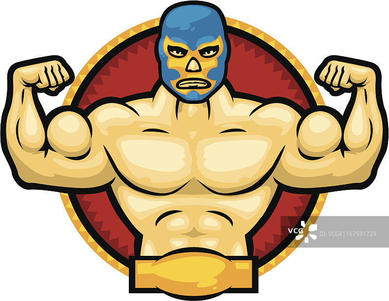 墨西哥摔跤手图片素材