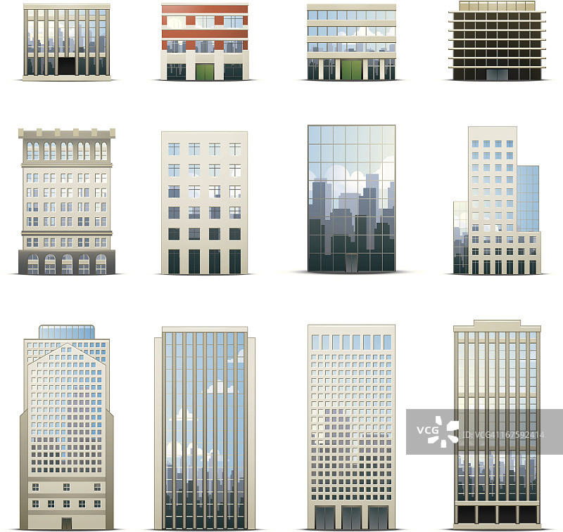 办公楼图标图片素材