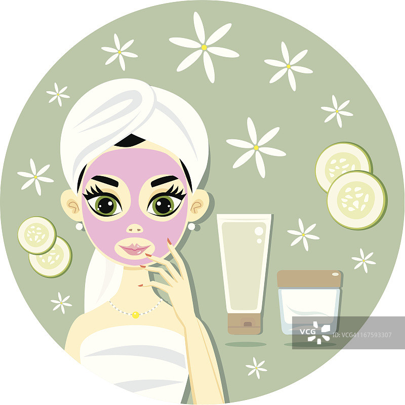 面部护理面膜图片素材