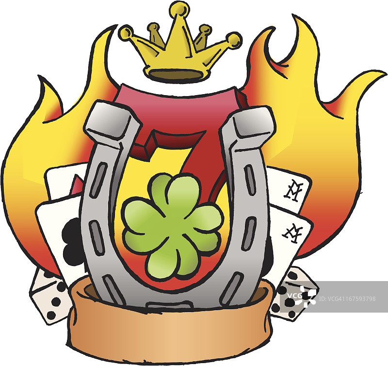 幸运纹身 - 传统风格图片素材