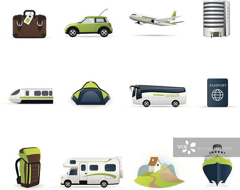 旅行图标合集图片素材