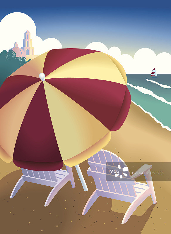 沙滩旅行图片素材