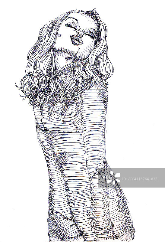 女孩亲吻图片素材