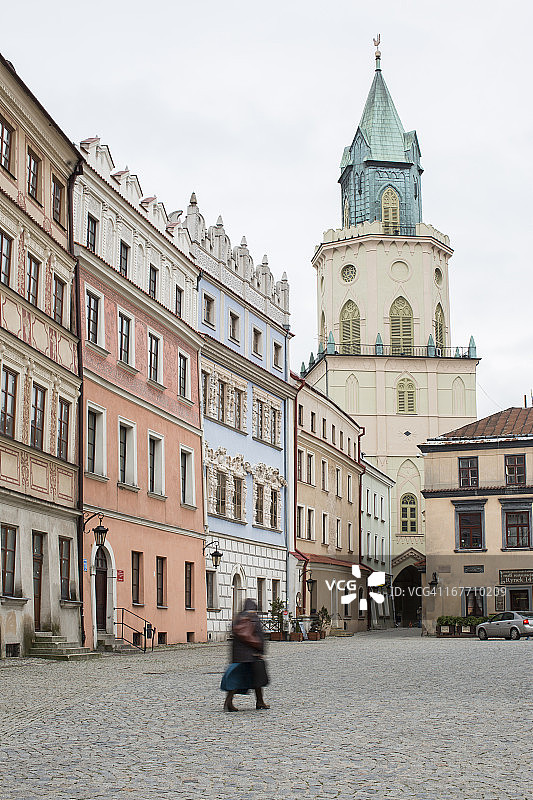 波兰卢布林老城广场图片素材