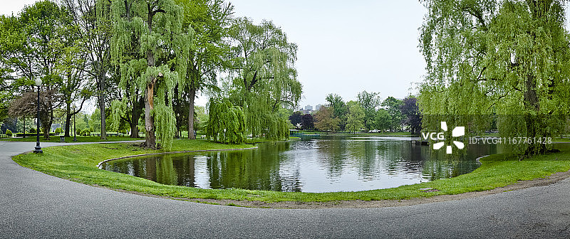 波士顿公共花园图片素材