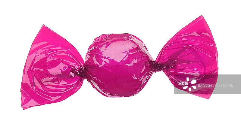 粉色锡纸包装的糖果图片素材