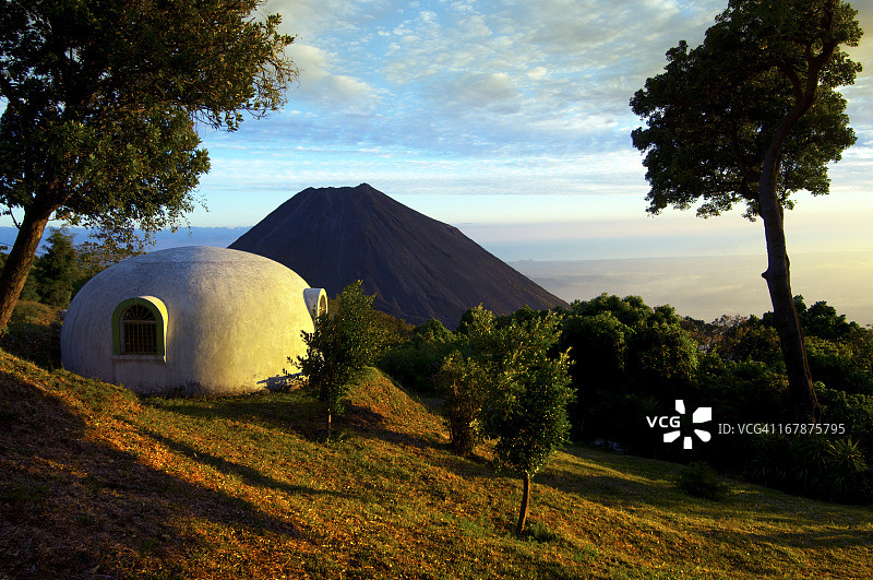 塞罗韦 Verde 国家公园的小屋，萨尔瓦多图片素材