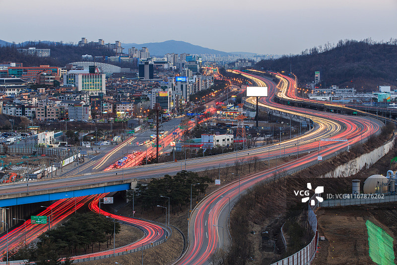 交通信号灯轨迹图片素材