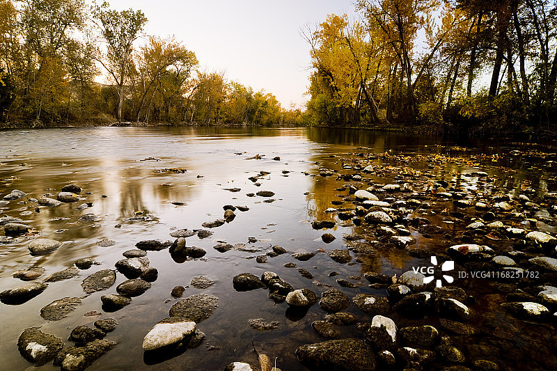 博伊西河秋景图片素材