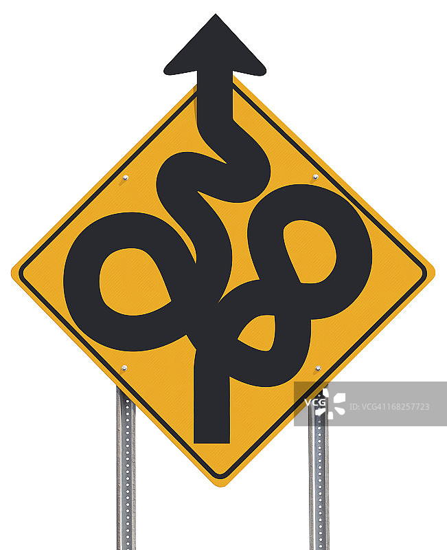 混乱无序道路标志图片素材