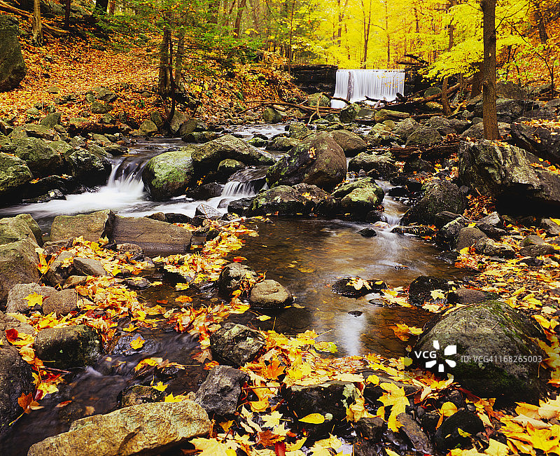 纽约秋季瀑布图片素材