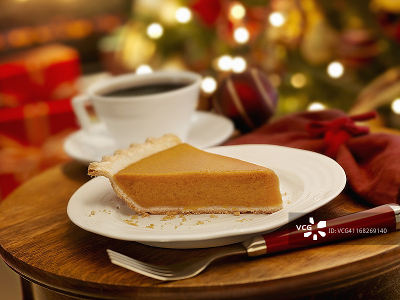 圣诞节的南瓜派图片素材