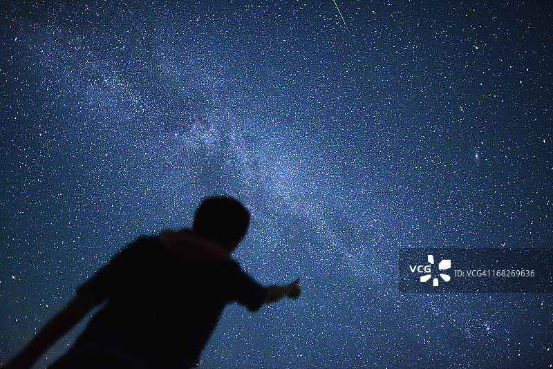 星光剪影图片素材