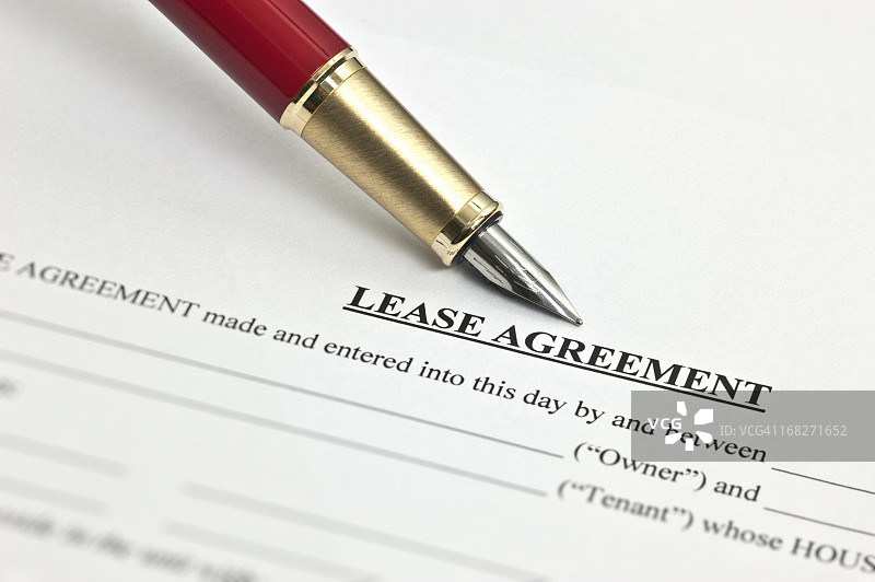 租赁协议图片素材