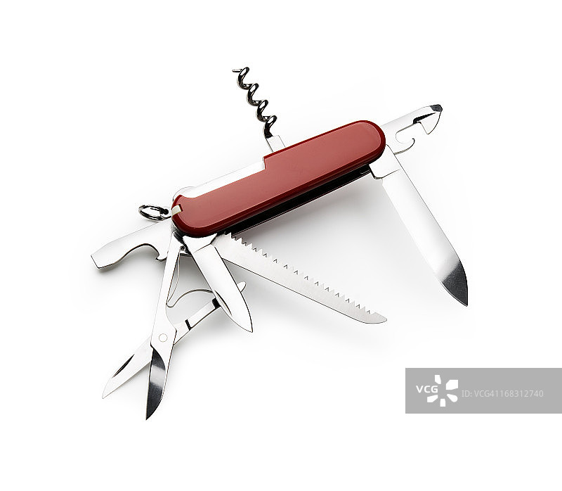 带剪切路径的瑞士军刀图片素材