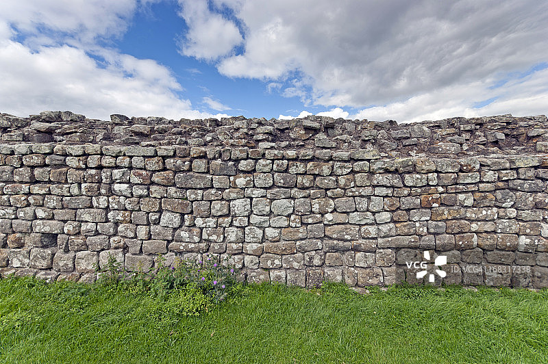 霍斯泰德堡的哈德良长城图片素材