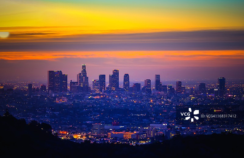 洛杉矶的黎明图片素材