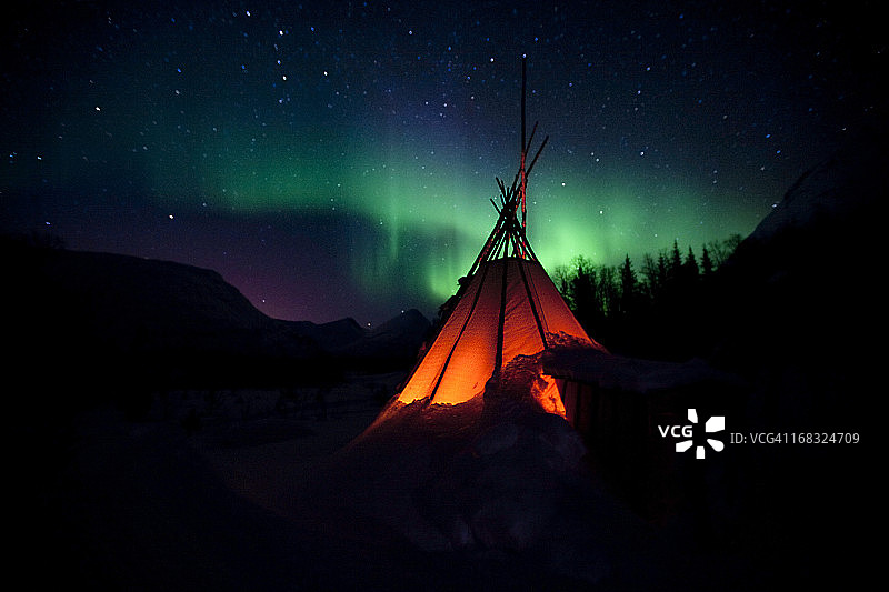 北极光图片素材