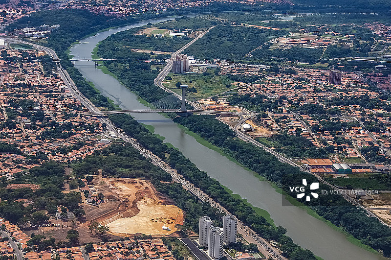特雷西纳的波蒂河图片素材