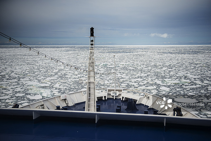 南极冰川之中图片素材