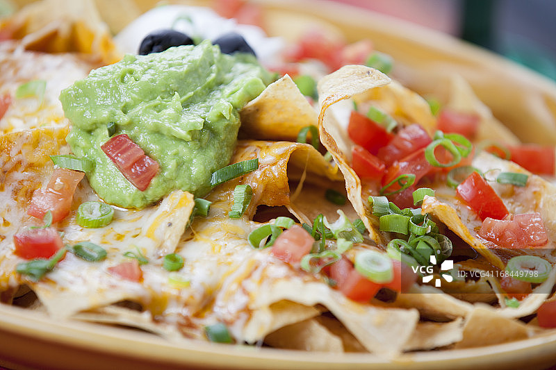 美味的玉米片拼盘图片素材