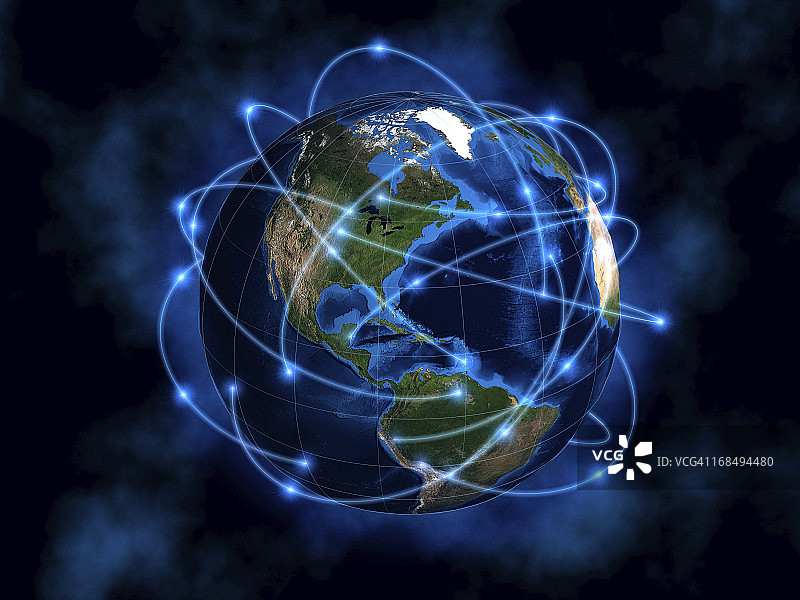 全球通信，美国图片素材