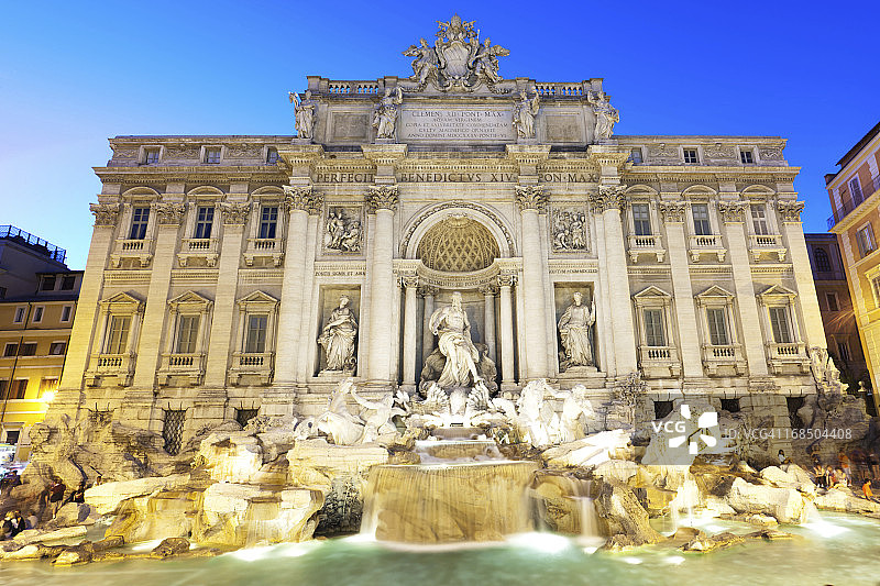 意大利罗马的许愿池图片素材