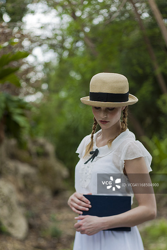 女学生肖像图片素材