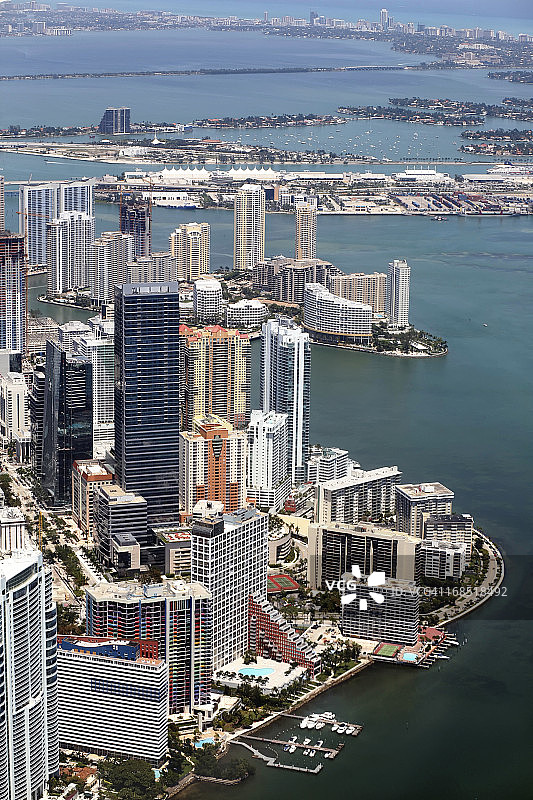 布里克尔大道鸟瞰图图片素材