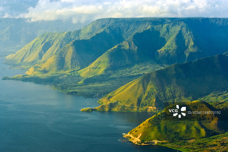 多巴湖景色图片素材
