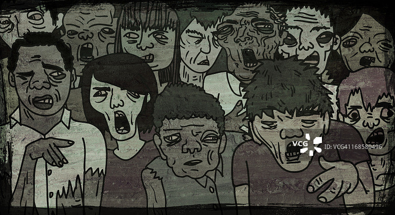 僵尸行走图片素材