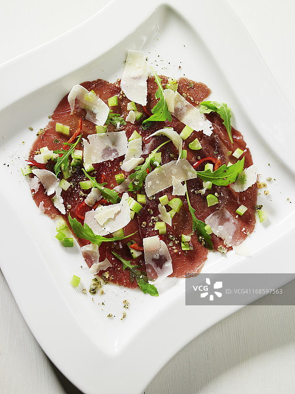 布雷萨奥拉和帕尔马干酪图片素材